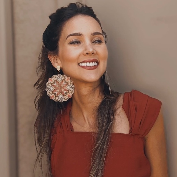 Jewelry - AFRICAN Acrylic Earrings With Gift Bag